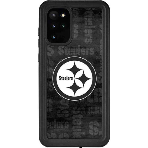 NFL Pittsburgh Steelers Black & White Galaxy S20 Plus Waterproof Case