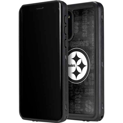 NFL Pittsburgh Steelers Black & White Galaxy S20 Plus Waterproof Case