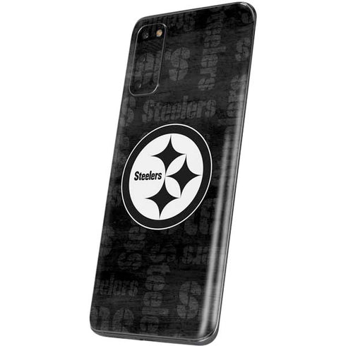NFL Pittsburgh Steelers Black & White Galaxy S20 Skin