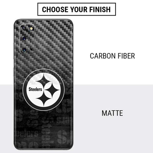 NFL Pittsburgh Steelers Black & White Galaxy S20 Skin