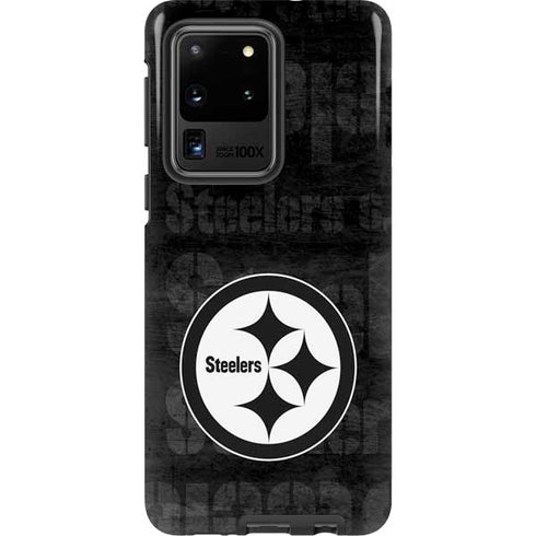 NFL Pittsburgh Steelers Black & White Galaxy S20 Ultra 5G Pro Case