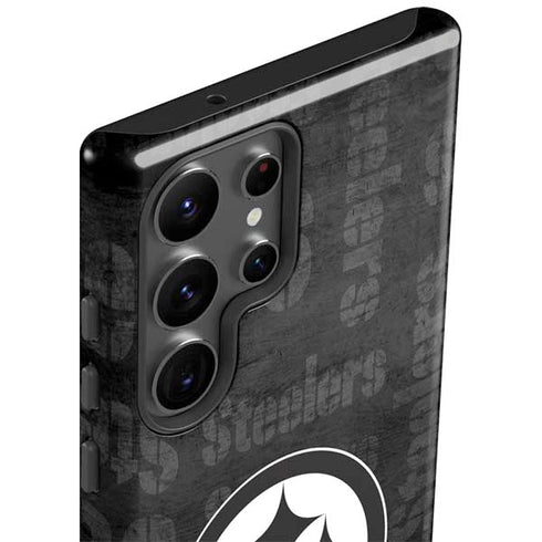 NFL Pittsburgh Steelers Black & White Galaxy S23 Ultra Pro Case