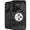 NFL Pittsburgh Steelers Black & White Galaxy S24 FE Kickstand Case
