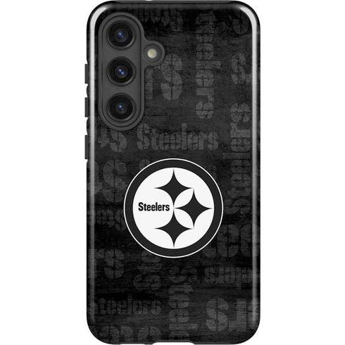 NFL Pittsburgh Steelers Black & White Galaxy S25 Plus Impact Case