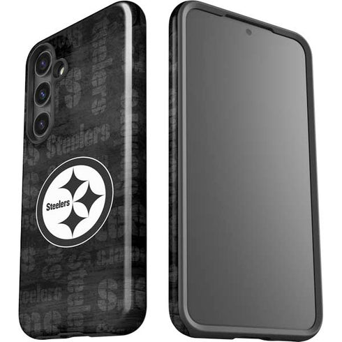 NFL Pittsburgh Steelers Black & White Galaxy S25 Plus Impact Case
