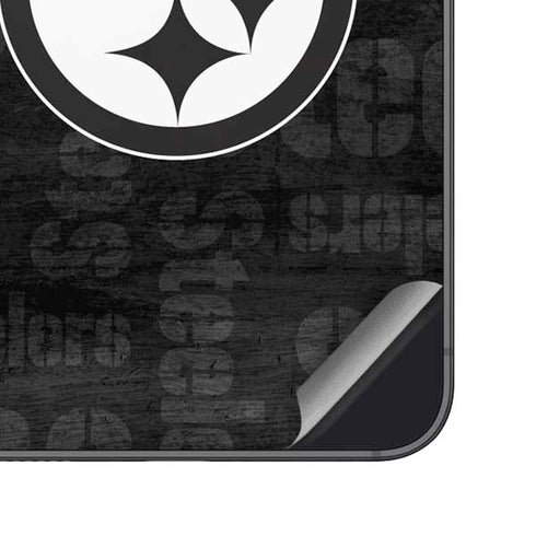 NFL Pittsburgh Steelers Black & White Galaxy S24 Plus Skin