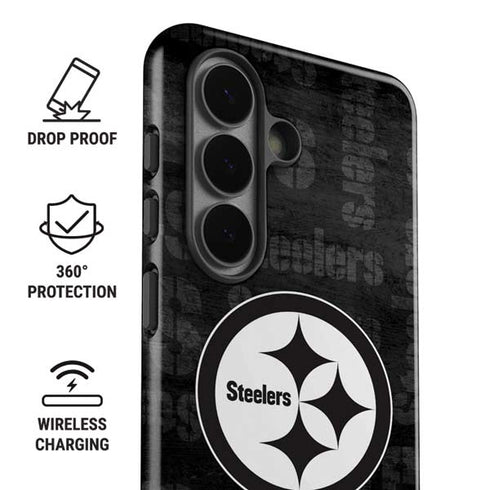 NFL Pittsburgh Steelers Black & White Galaxy S26 Impact Case