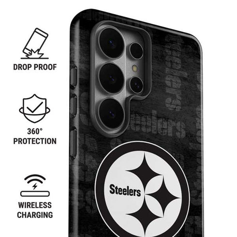 NFL Pittsburgh Steelers Black & White Galaxy S26 Ultra Impact Case