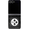 NFL Pittsburgh Steelers Black & White Galaxy Z Flip6 Skin