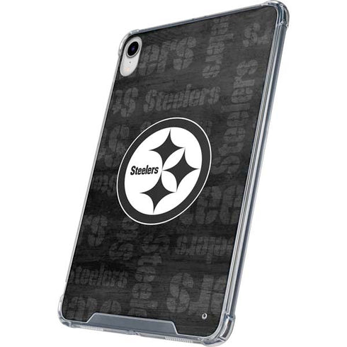 NFL Pittsburgh Steelers Black & White iPad 11th Gen (2025) Clear Case