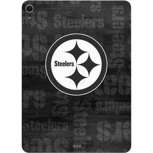 NFL Pittsburgh Steelers Black & White Apple iPad Air Skin