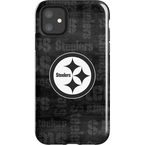 NFL Pittsburgh Steelers Black & White iPhone 11 Impact Case