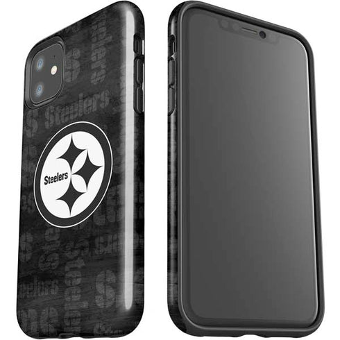 NFL Pittsburgh Steelers Black & White iPhone 11 Impact Case