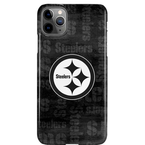 NFL Pittsburgh Steelers Black & White iPhone 11 Pro Max Lite Case