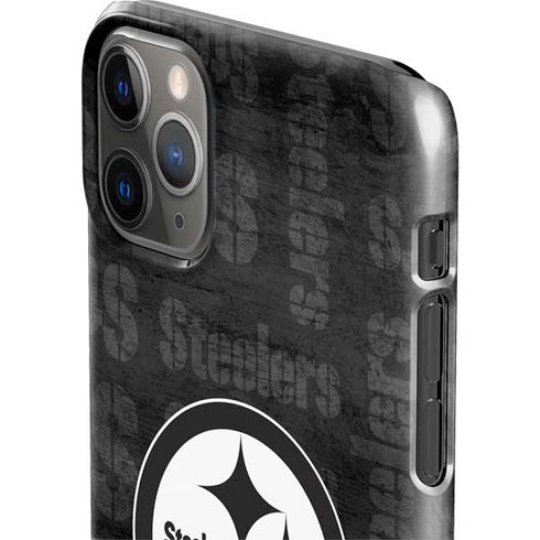 NFL Pittsburgh Steelers Black & White iPhone 11 Pro Max Lite Case