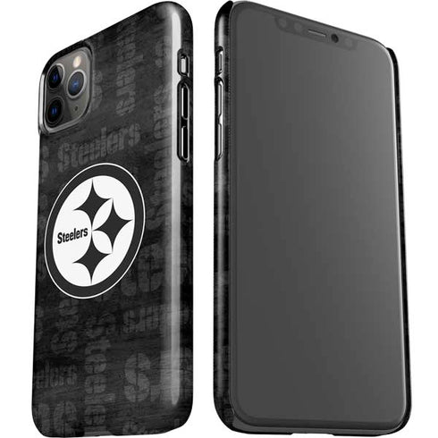 NFL Pittsburgh Steelers Black & White iPhone 11 Pro Max Lite Case