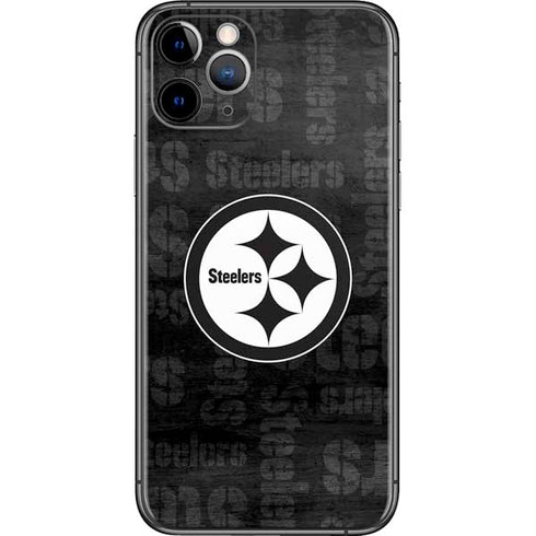 NFL Pittsburgh Steelers Black & White iPhone 11 Pro Skin