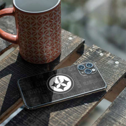 NFL Pittsburgh Steelers Black & White iPhone 11 Pro Skin