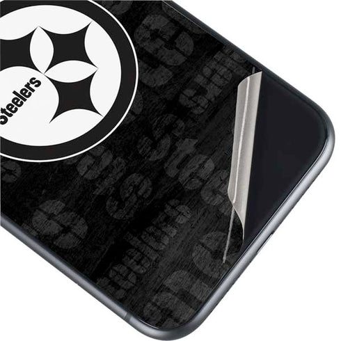 NFL Pittsburgh Steelers Black & White iPhone 11 Skin
