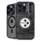 NFL Pittsburgh Steelers Black & White iPhone 14 Pro Kickstand Case