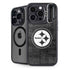 NFL Pittsburgh Steelers Black & White iPhone 14 Pro Max Kickstand Case