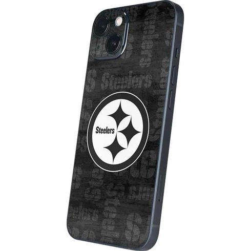 NFL Pittsburgh Steelers Black & White iPhone Skins
