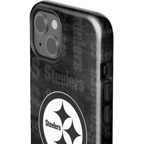 NFL Pittsburgh Steelers Black & White iPhone 15 Impact Case