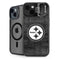 NFL Pittsburgh Steelers Black & White iPhone 15 Kickstand Case