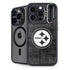 NFL Pittsburgh Steelers Black & White iPhone 15 Pro Max Kickstand Case