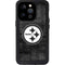 NFL Pittsburgh Steelers Black & White iPhone 15 Pro Waterproof Case