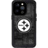 NFL Pittsburgh Steelers Black & White iPhone 15 Pro Waterproof Case