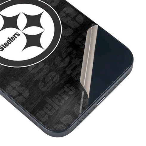 NFL Pittsburgh Steelers Black & White iPhone 15 Skin