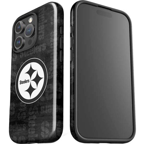 NFL Pittsburgh Steelers Black & White iPhone 16 Pro Impact Case