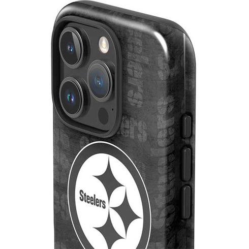 NFL Pittsburgh Steelers Black & White iPhone 16 Pro Max Impact Case