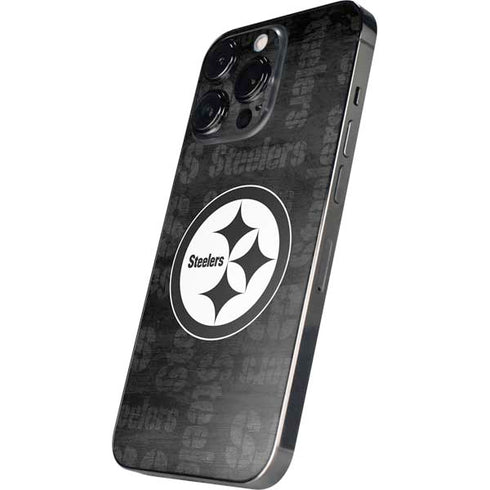 NFL Pittsburgh Steelers Black & White iPhone 16 Pro Skin