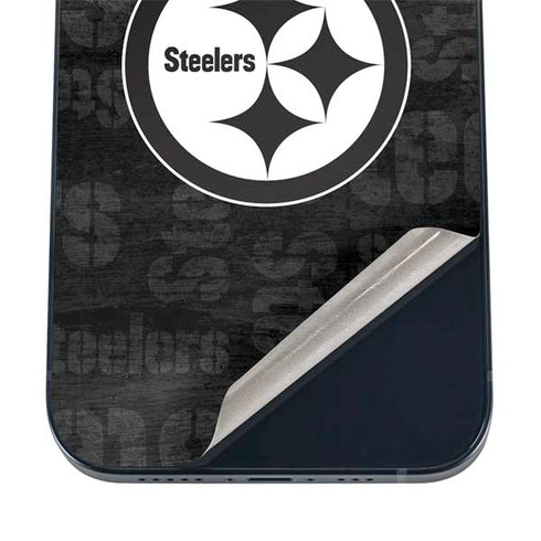 NFL Pittsburgh Steelers Black & White iPhone 16 Skin