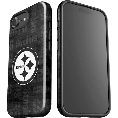 NFL Pittsburgh Steelers Black & White iPhone 16e Impact Case