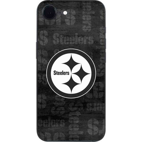 NFL Pittsburgh Steelers Black & White iPhone 16e Skin