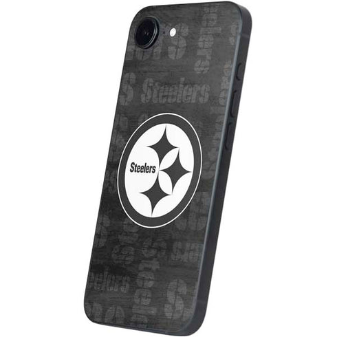 NFL Pittsburgh Steelers Black & White iPhone 16e Skin