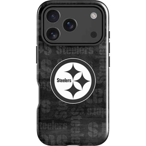 NFL Pittsburgh Steelers Black & White iPhone 18 Pro Impact Case