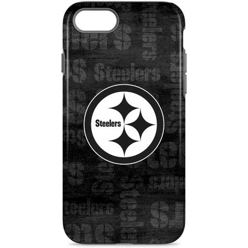 NFL Pittsburgh Steelers Black & White iPhone 8 Pro Case