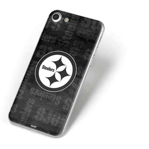 NFL Pittsburgh Steelers Black & White iPhone 8 Skin