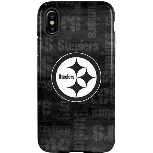 NFL Pittsburgh Steelers Black & White iPhone X Pro Case
