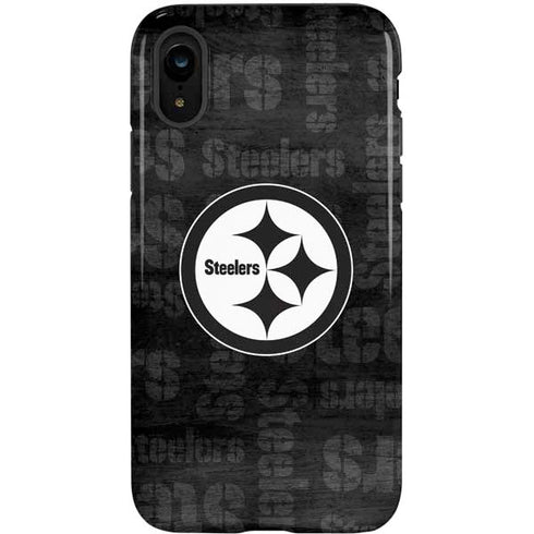 NFL Pittsburgh Steelers Black & White iPhone XR Pro Case