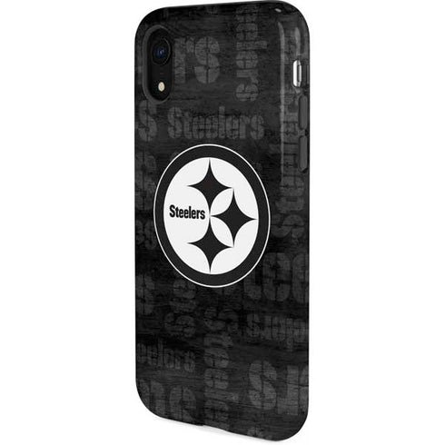 NFL Pittsburgh Steelers Black & White iPhone XR Pro Case