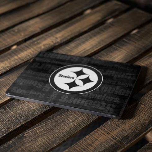 NFL Pittsburgh Steelers Black & White Apple MacBook Air Skin