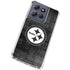 NFL Pittsburgh Steelers Black & White Moto G 5G (2025) Clear Case