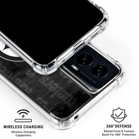 NFL Pittsburgh Steelers Black & White Moto G Power 5G (2024) Clear Case