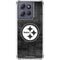 NFL Pittsburgh Steelers Black & White Moto G Stylus 5G (2025) Clear Case