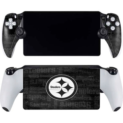 NFL Pittsburgh Steelers Black & White PlayStation Portal Remote Player Skin